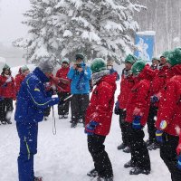 スキー学習閉校式の様子