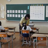 日本語指導教室での国語の授業