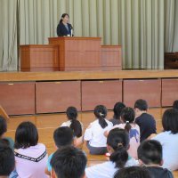 夏休み明けの全校集会