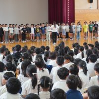 下中学区音楽交流会　壮行会