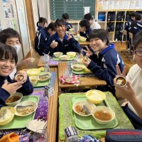 8年生子どもミライ学習「マルシェ試食会」